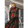 Шотландский шерстяной плед Tartan - Black Stewart